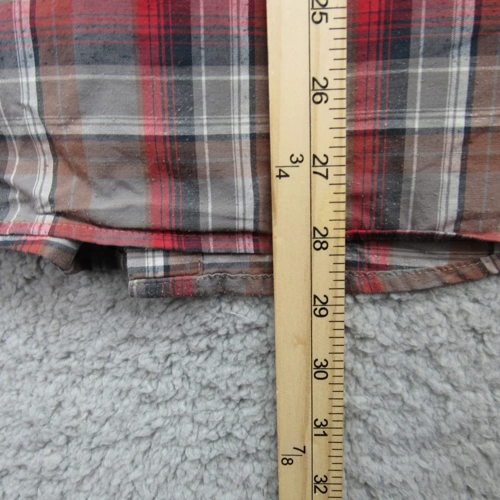 KUHL Men's Plaid Short Sleeve Button Up Shirt Tapered Fit Size‎ Large
